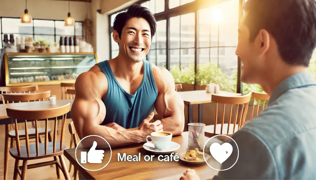 ご飯やカフェを誘う食事系のマーク