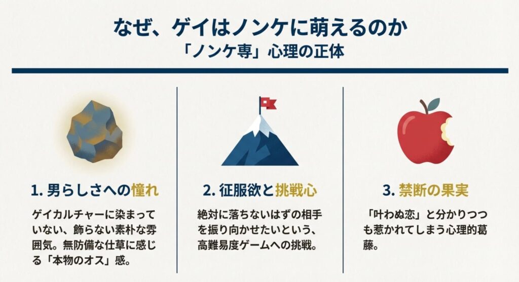 なぜゲイはノンケ男性に萌えるのかその理由