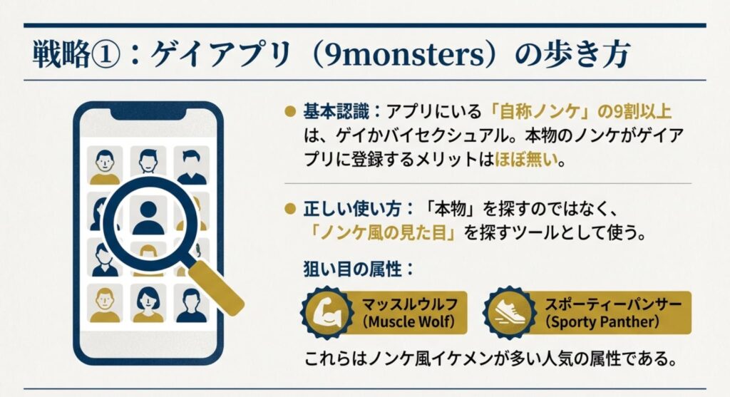ガチのノンケがわざわざゲイアプリえお使うメリットはほとんどない