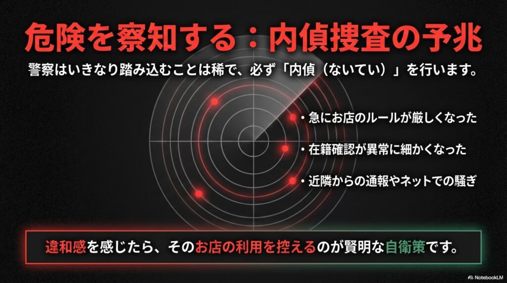 警察の内偵捜査とガサ入れの予兆