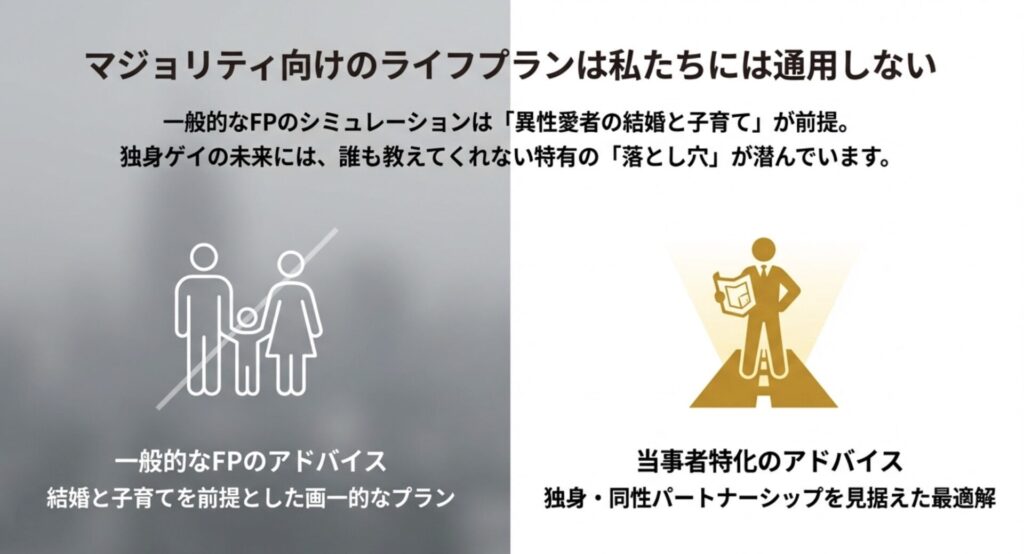マジョリティ向けFPでは教えてくれない!ゲイ特有の「落とし穴」