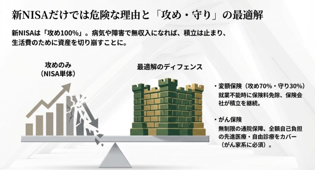 新NISAだけでは危険?「攻め」と「守り」の最適解